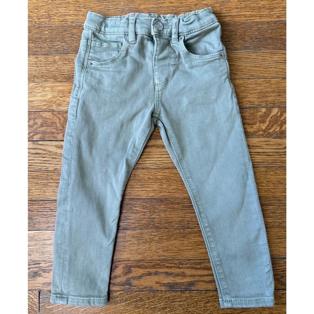 Zara Kids' Green Denim Jeans Size 2